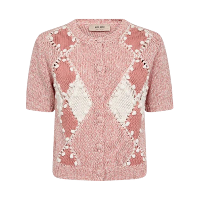 MMElio SS Knit Cardigan - Peachy