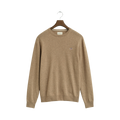 Superfine Lambswool C-Neck - Dark Sand Melange