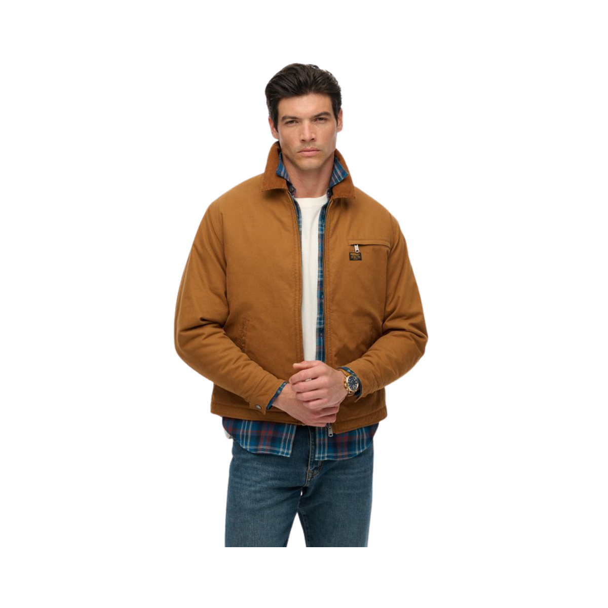 Cotton Canvas Ranch Jkt - 8MA Denim Co Tobacco Brown