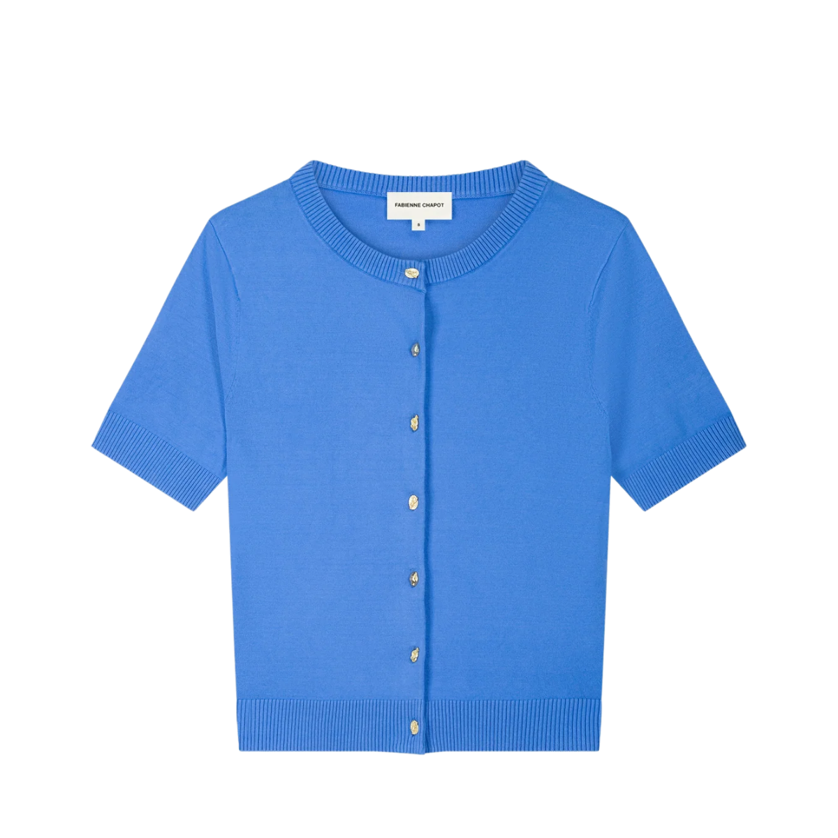 Molly Short Sleeves Cardigan - Marina Blue