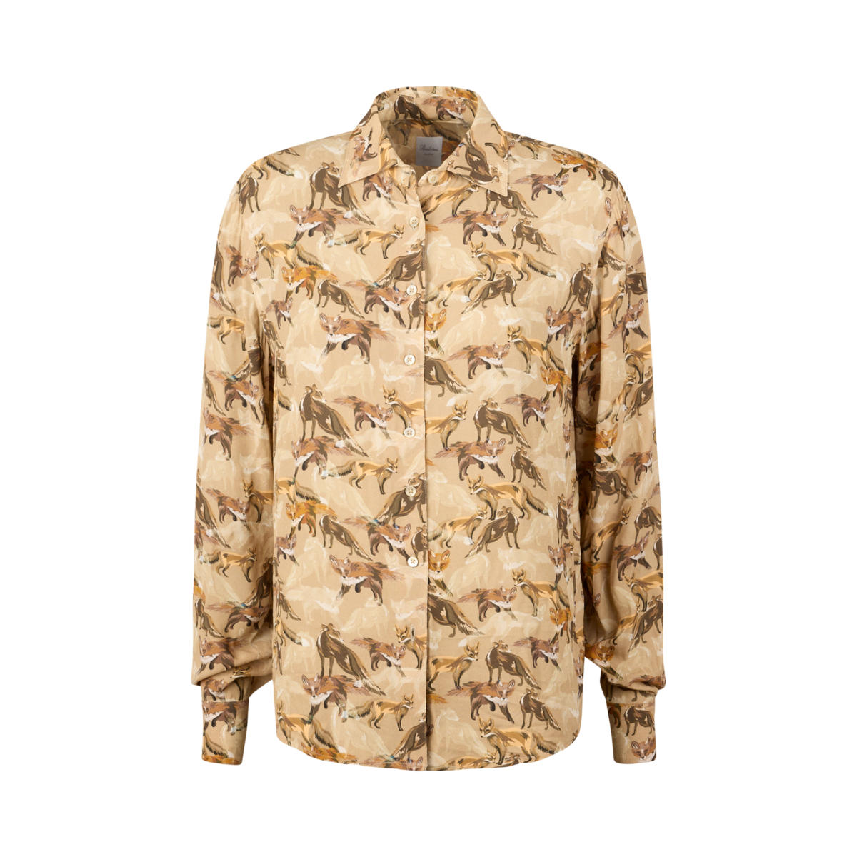 Siri Shirt - Light Brown Pattern