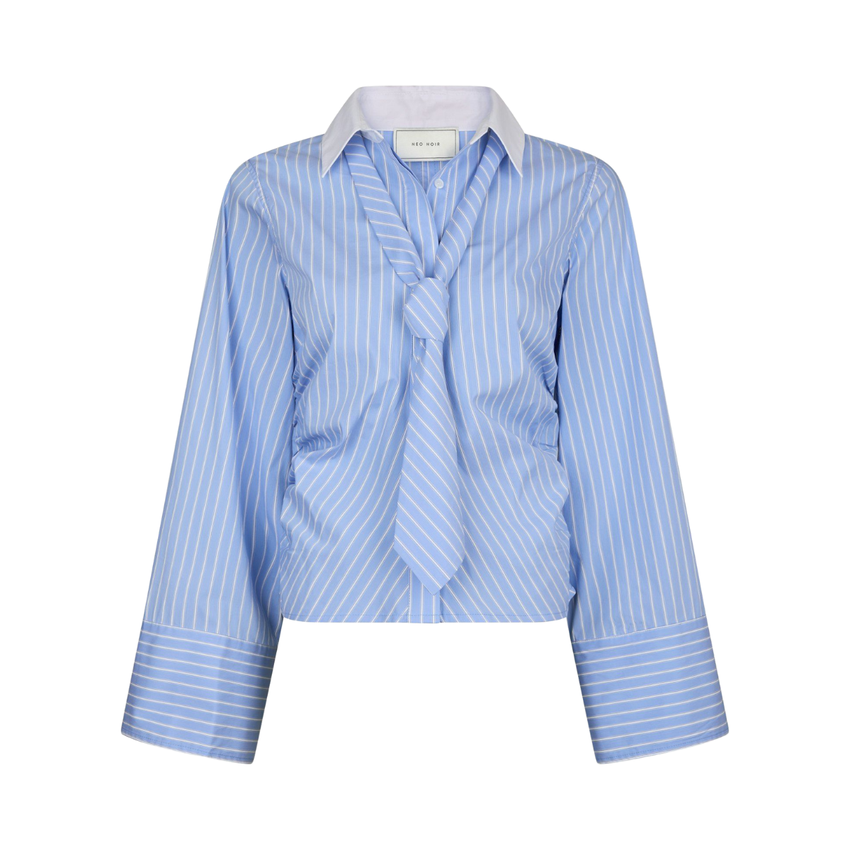 Francesca Stripe Shirt - Light Blue