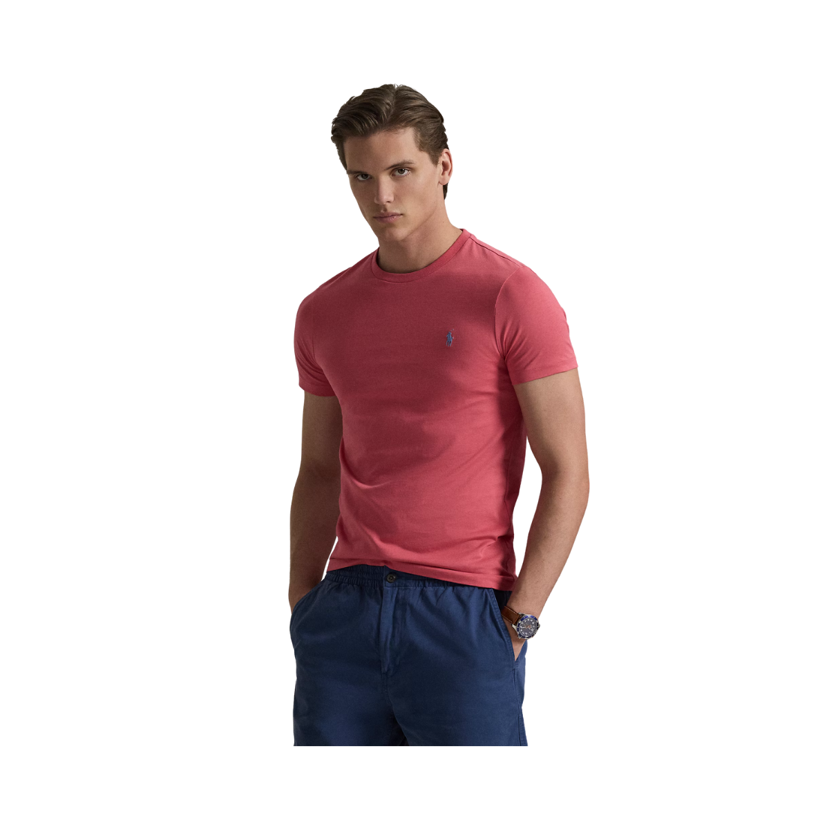 Classic Fit Crewneck T-Shirt - Red Sky