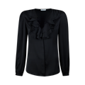 Mona Blouse Frill - 600 Black
