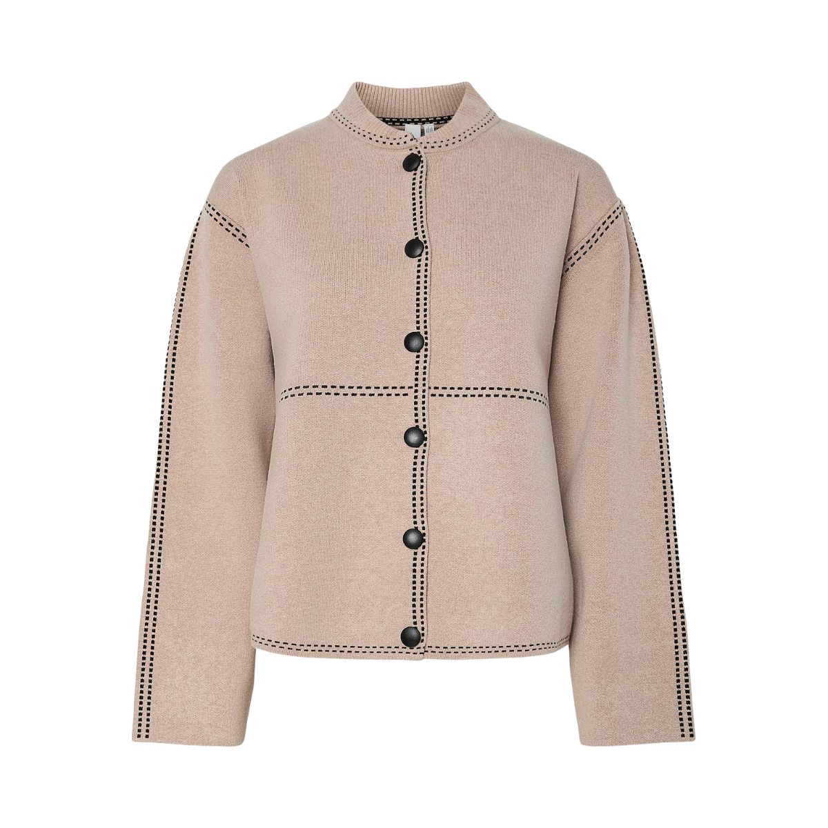 YASJena Knit Cardigan - Taupe Gray