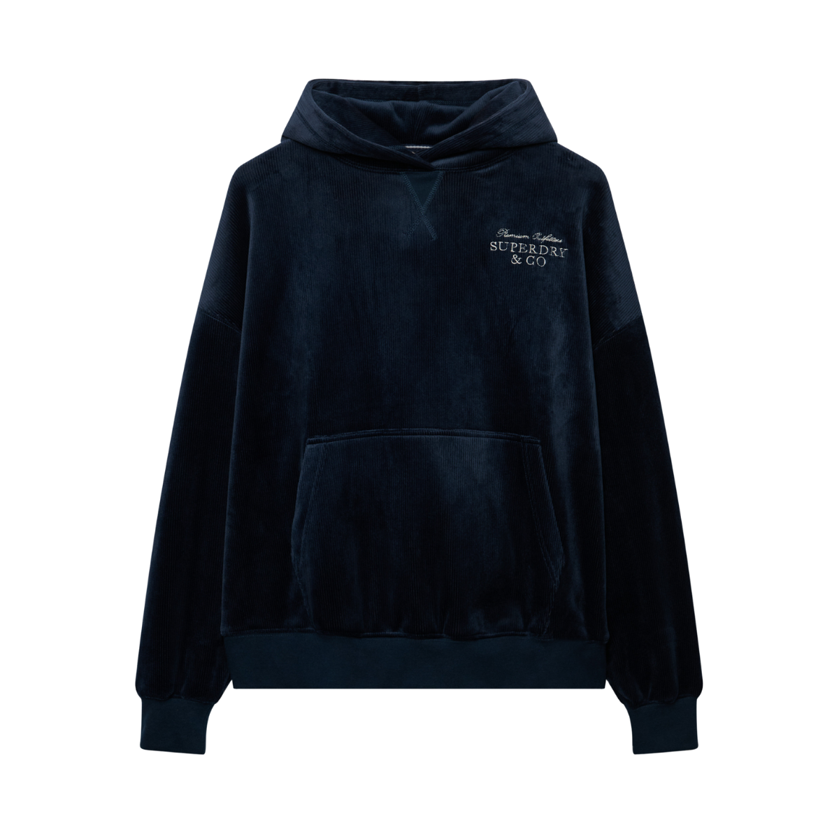 Drop Needle Velour Hood - 49P Darkest Navy