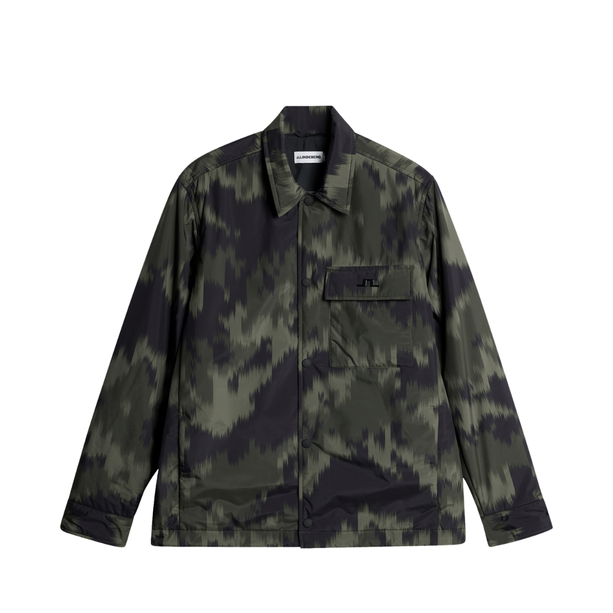 Nile Print padded Overshirt - Warp Forest L