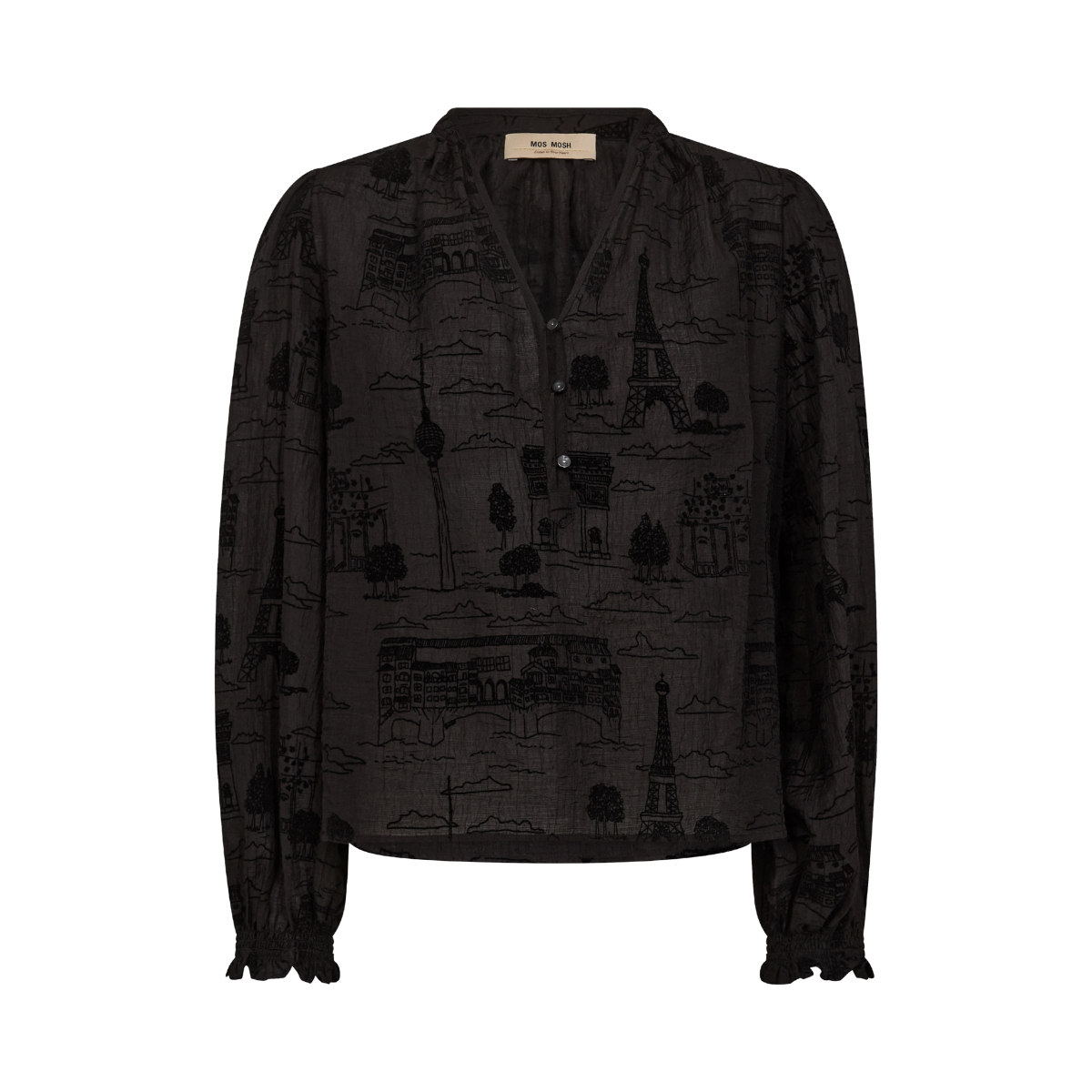 MMTazzin Tale Light Blouse - Black