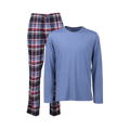 Pyjama 1/1 Knit - Blue Check