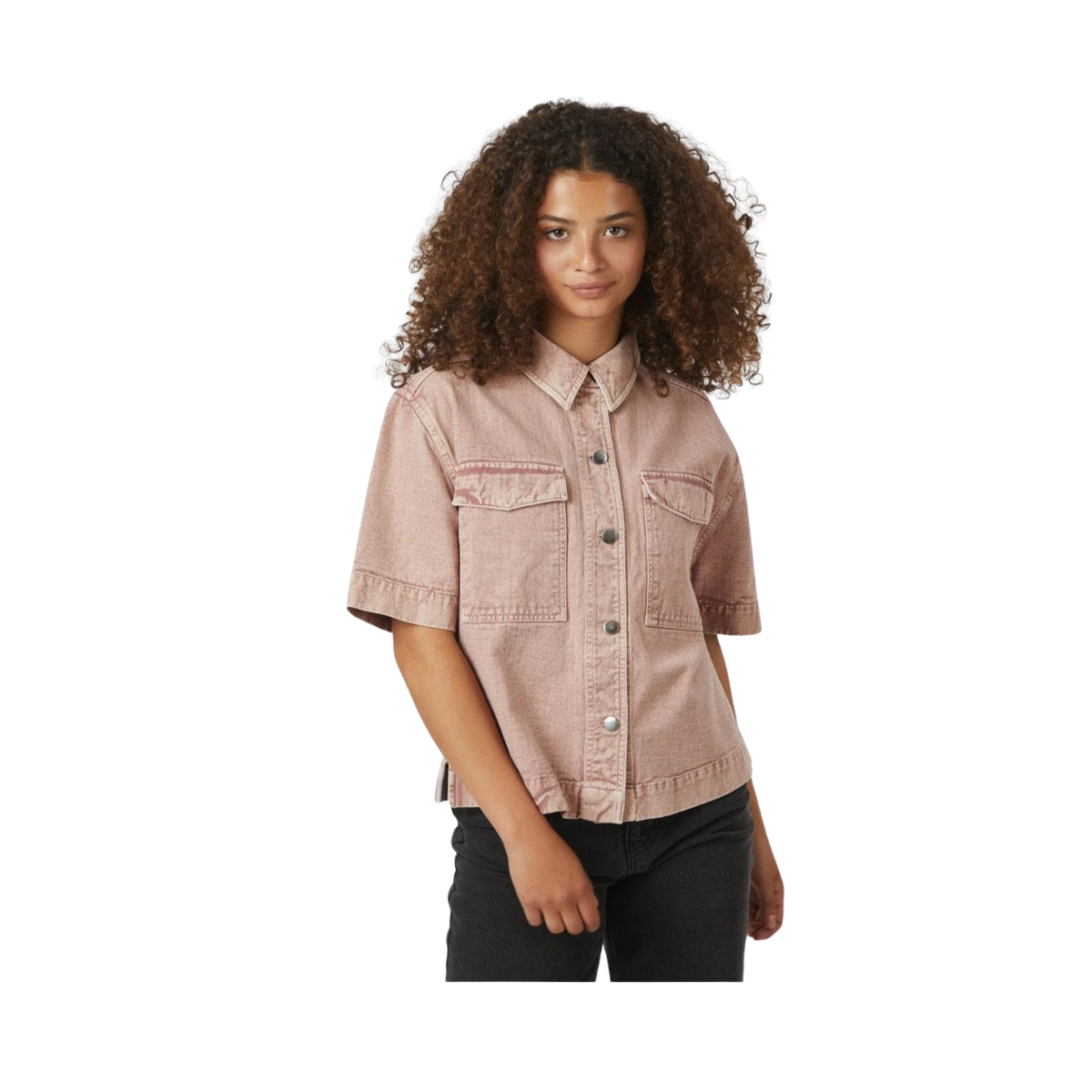 Tiki Solid Shirt - Pink