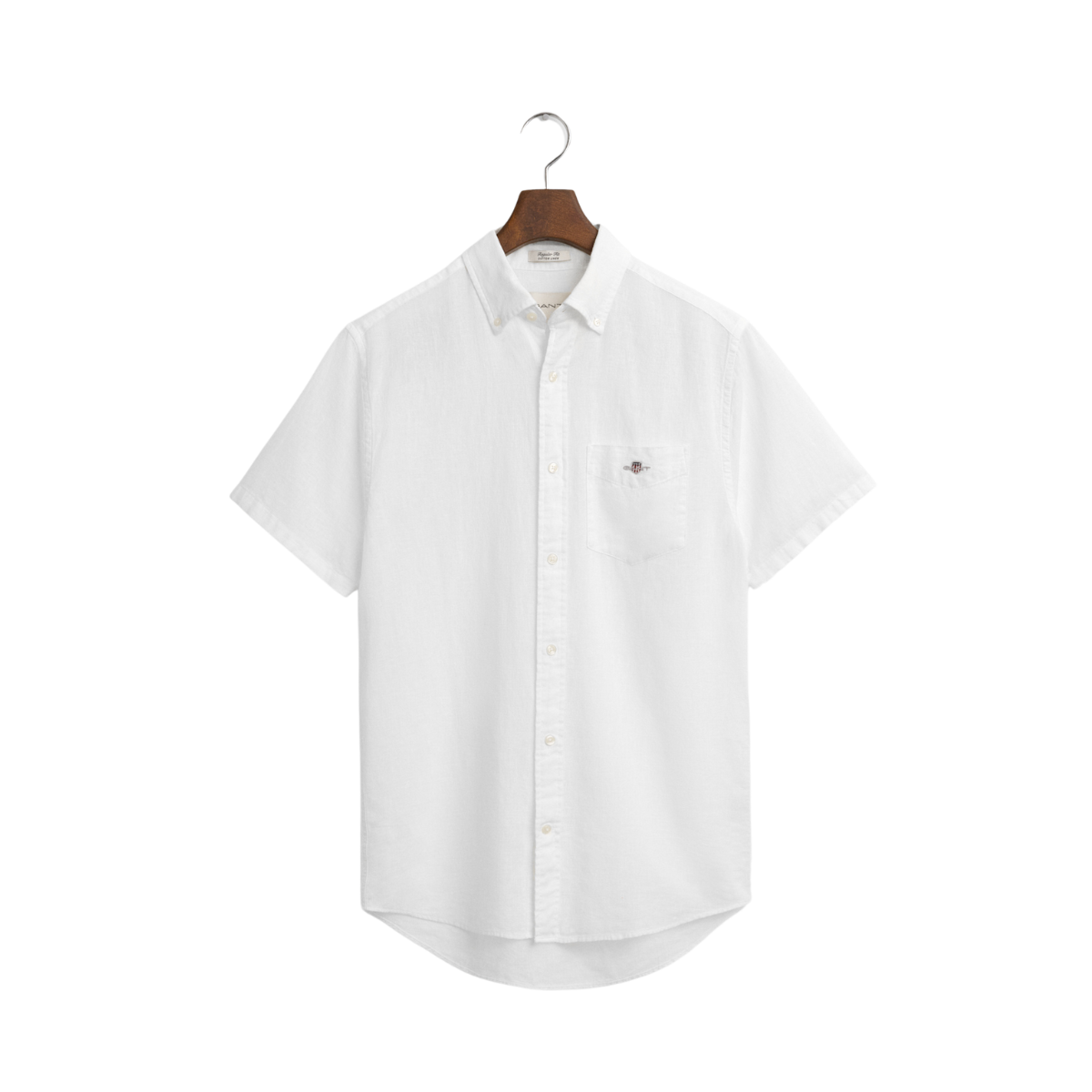Reg Cotton Linen SS Shirt - White