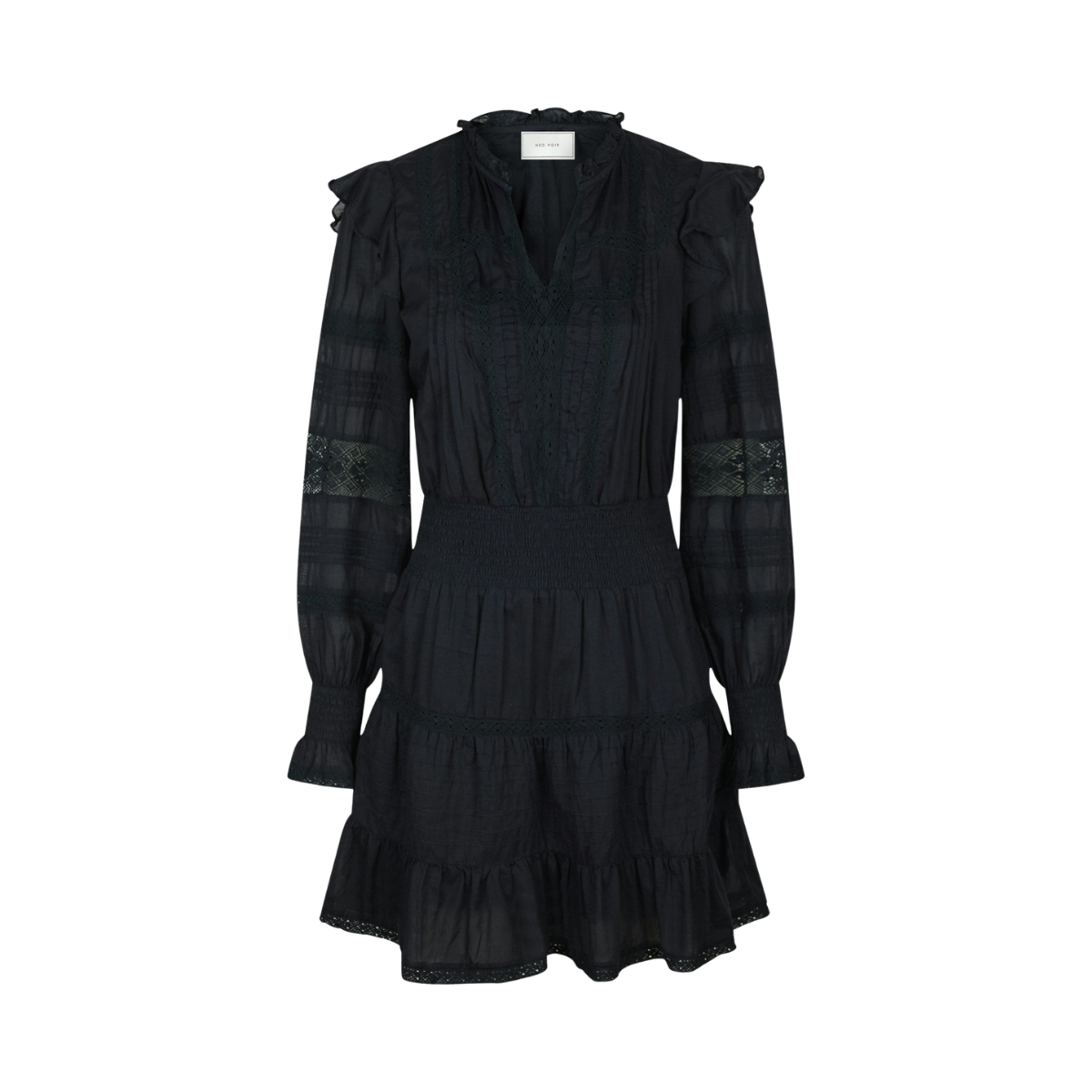 Aran S voile Dress - Navy