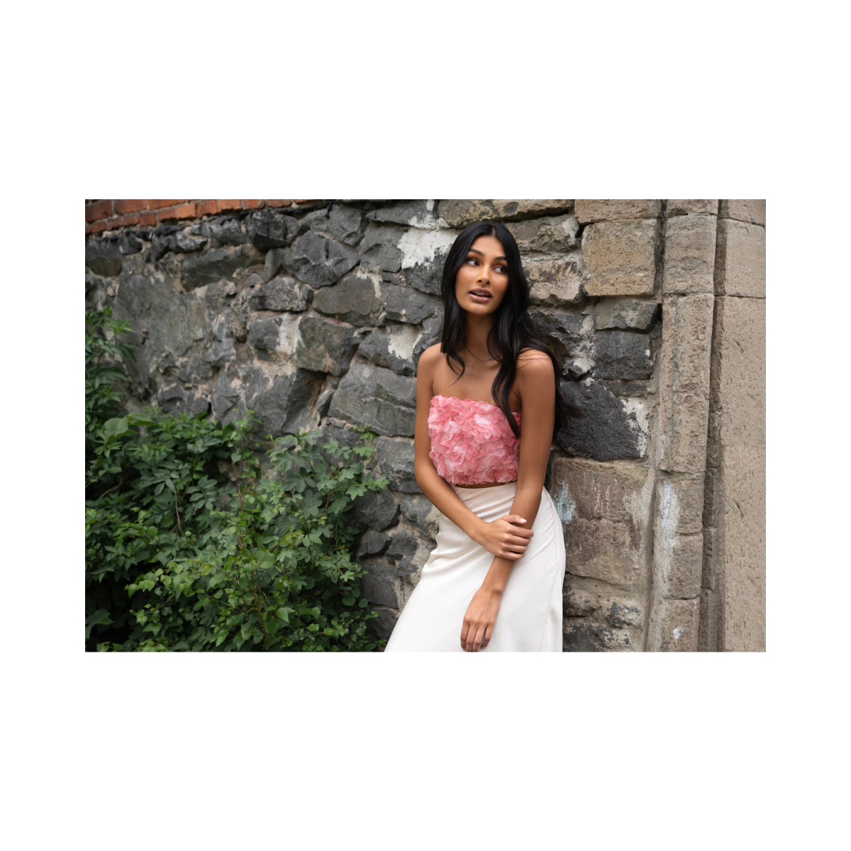 LEONORE TOP - Pink Melange