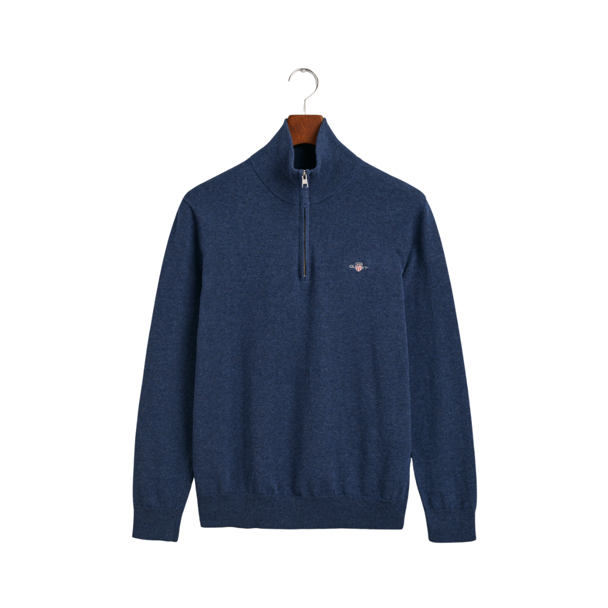 CLASSIC COTTON HALF ZIP - Blue