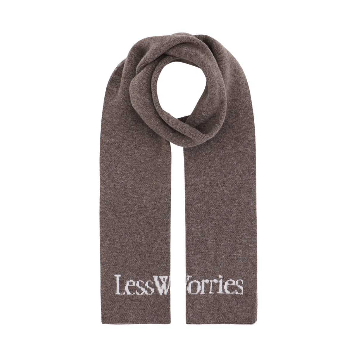 Cashmere Blend Logo Scarf - Nougat