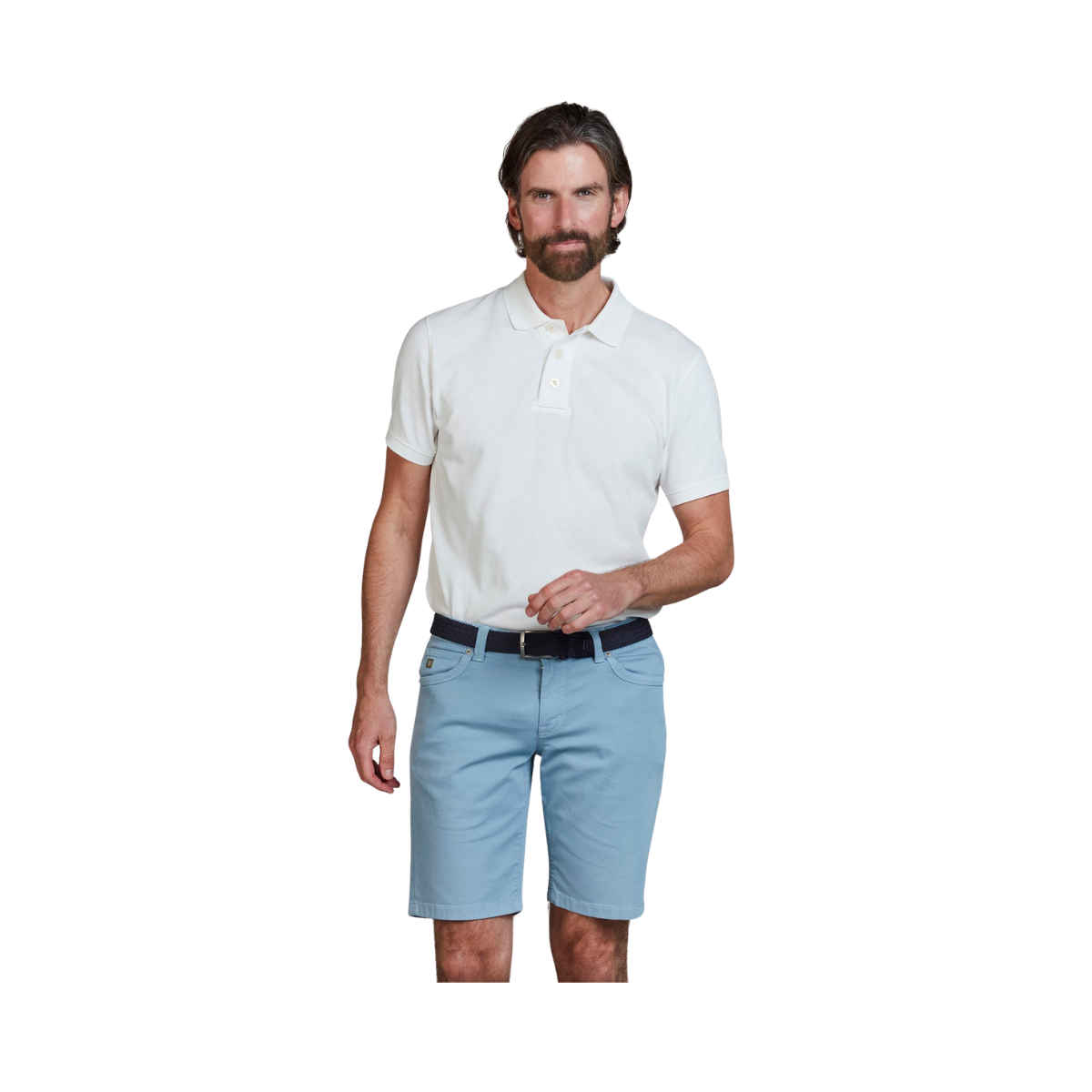 5-Pkt Pan Oxford Shorts - Blue
