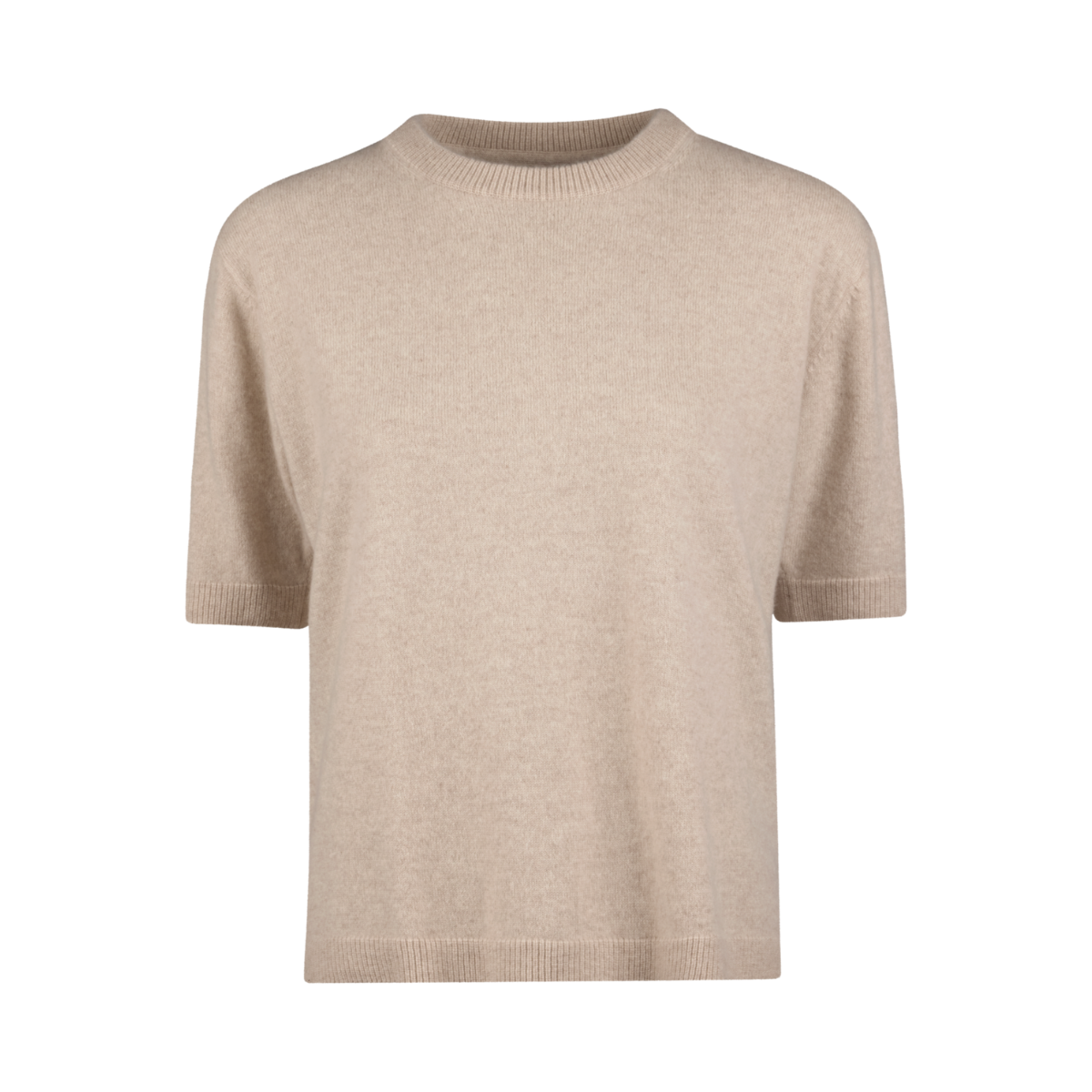 Janet Short Sleeve Knit - Beige