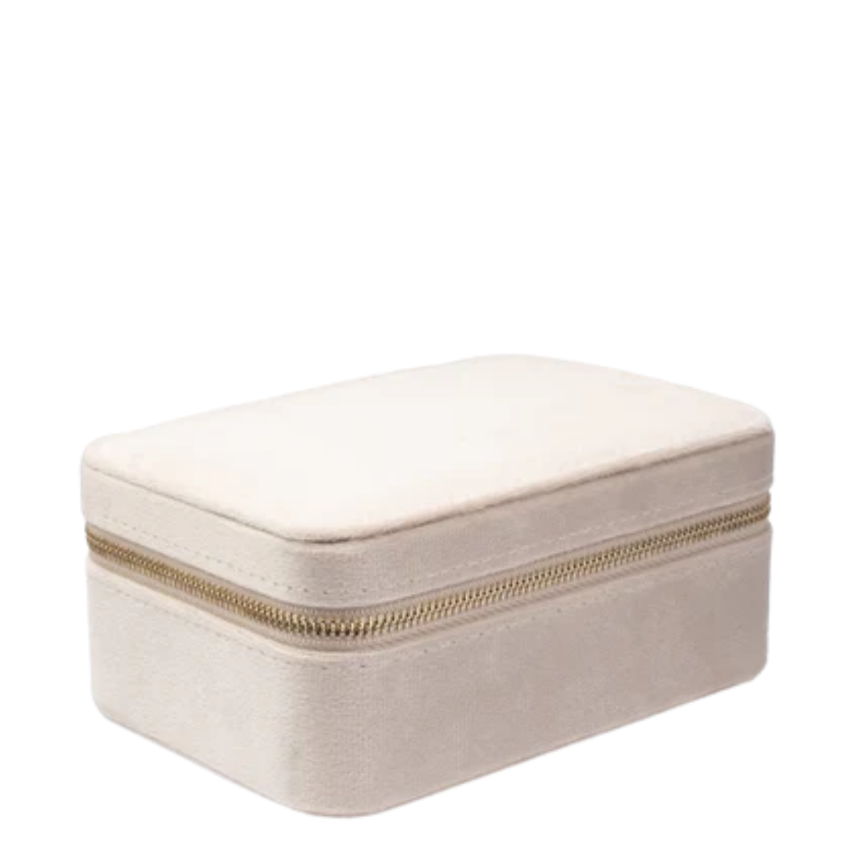 Velvet Jewellery Box - Dark Sand