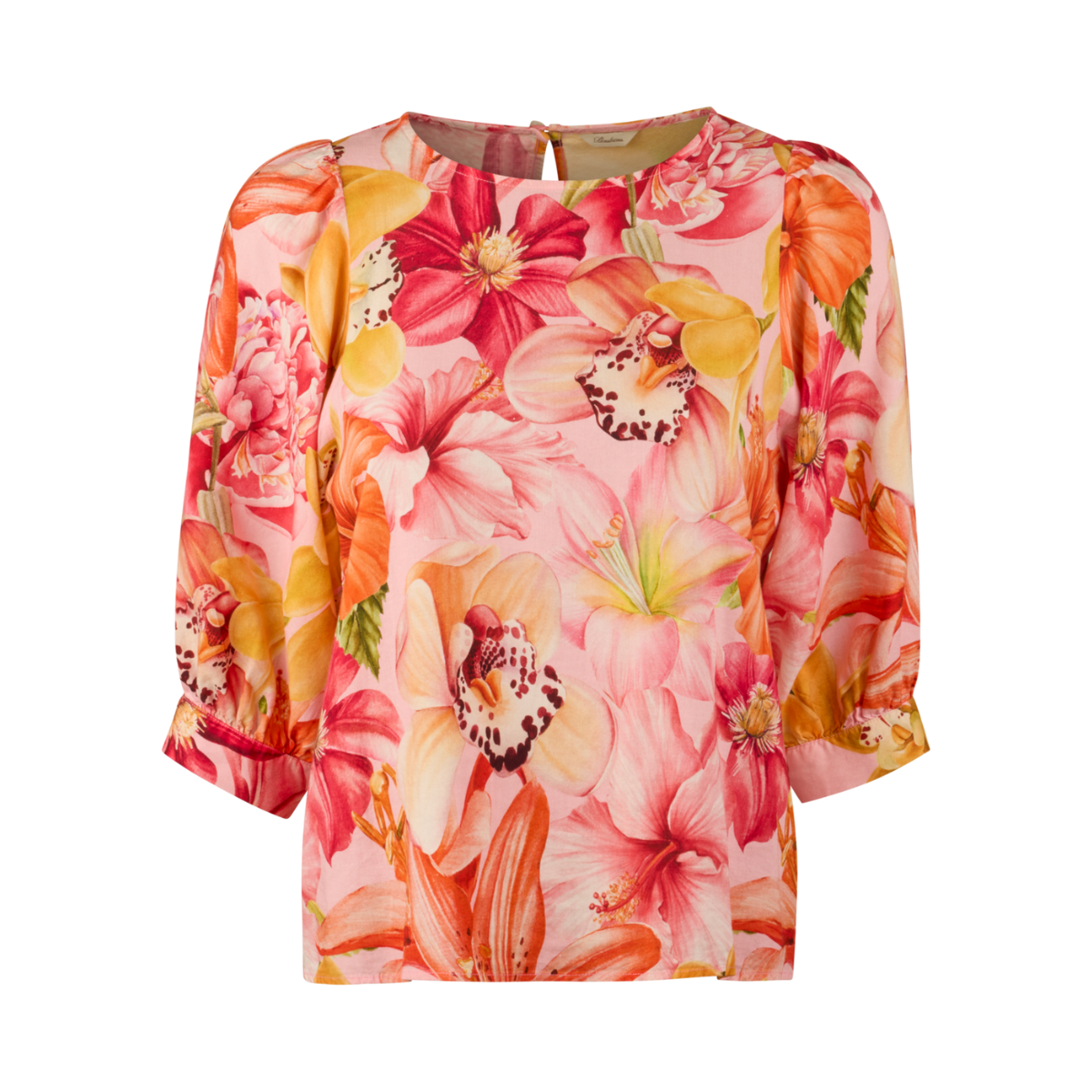Carmen Blouse Puff Sleeve - 541 Pink