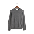 Superfine Lambswool C-Neck - Charcoal Melange