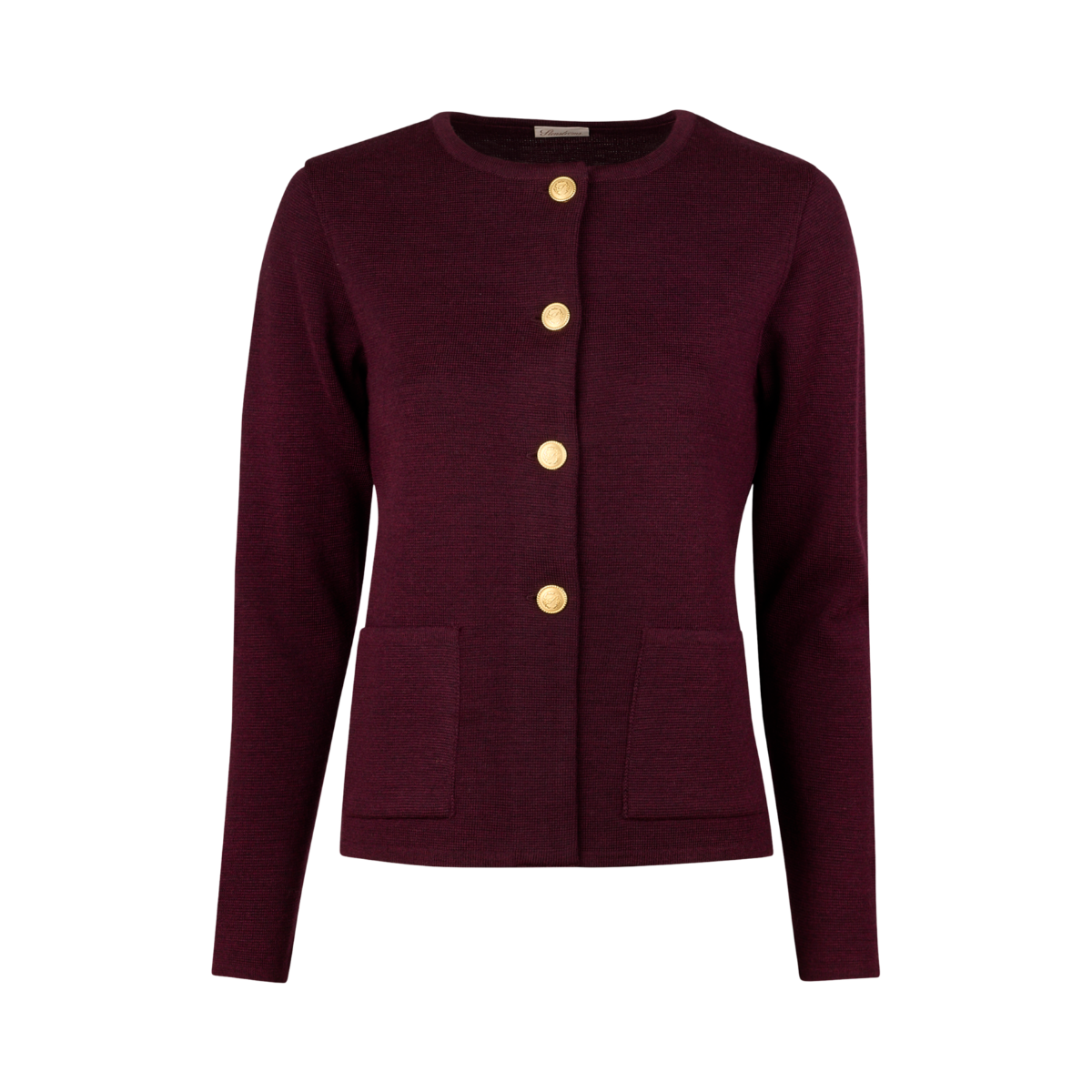 Stina Knit Cardigan - Dark Red