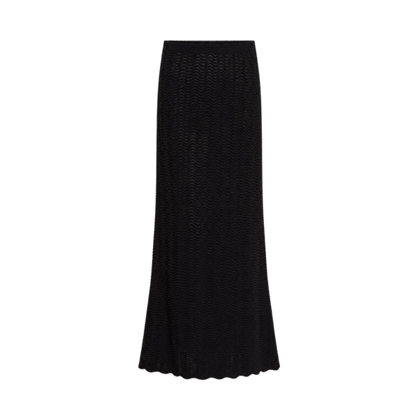 Viola Knit Skirt - Black On Black