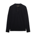 Waffle Long Sleeve Henley Top - French Blue