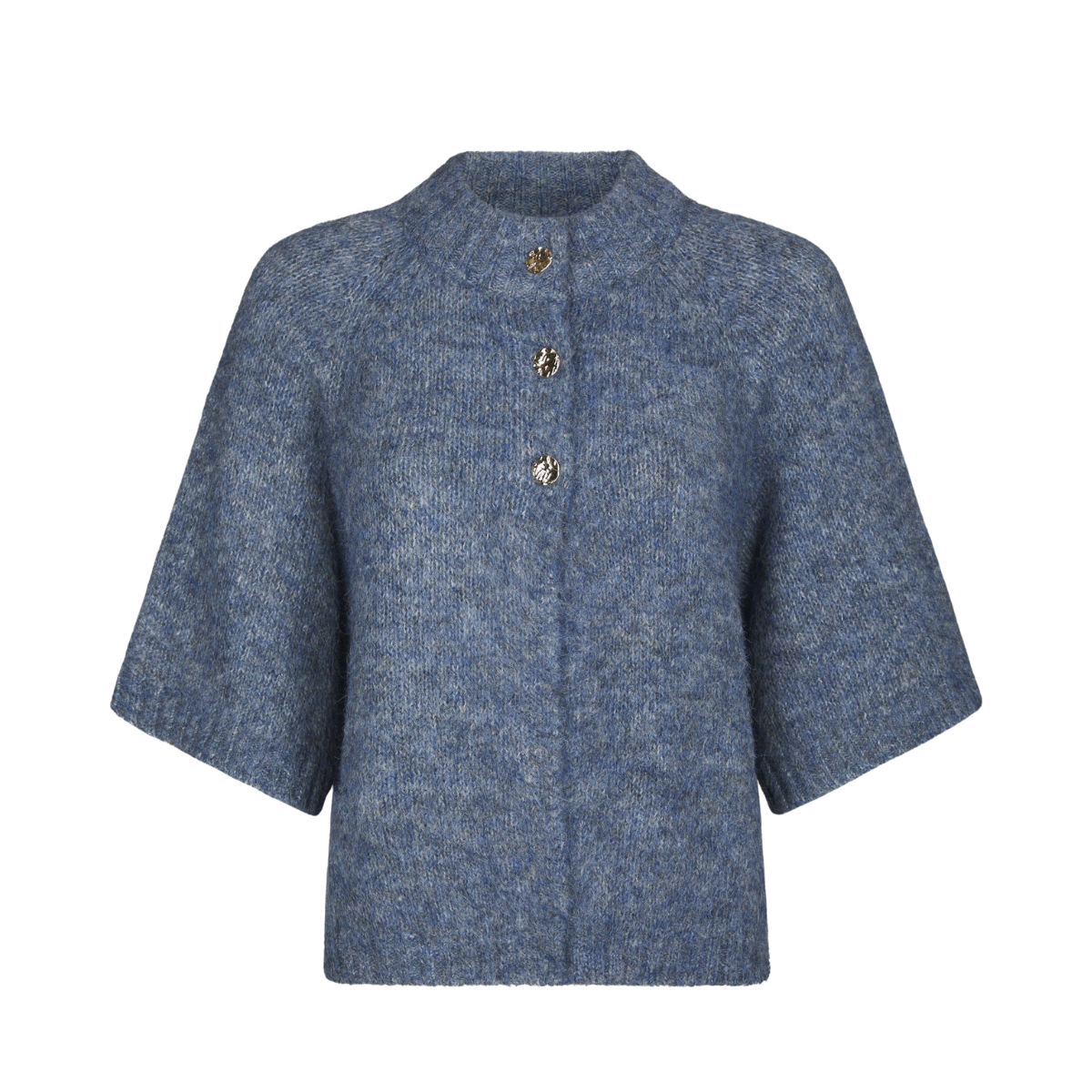 Benuta Fluffy Knit Cardigan - Smokey Blue