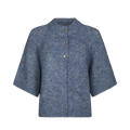 Benuta Fluffy Knit Cardigan - Smokey Blue