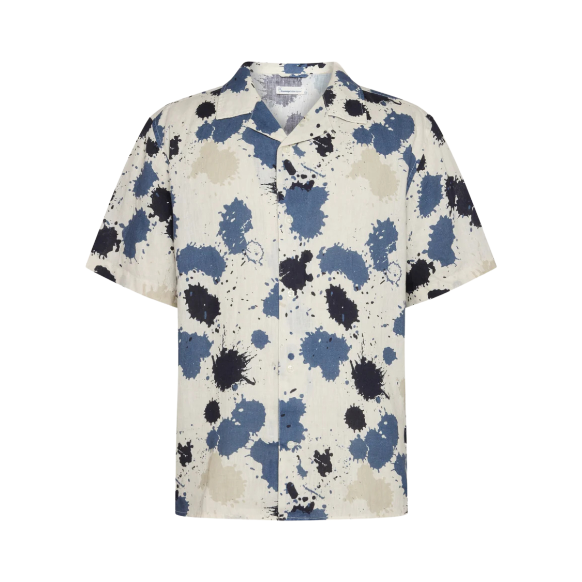 Linen Printed Shirt - 9921 Blue