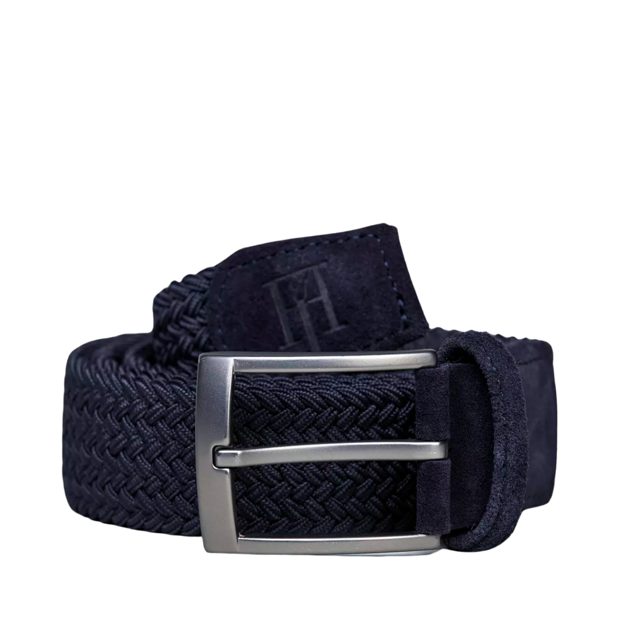 Braided Elastic Belt - Navy