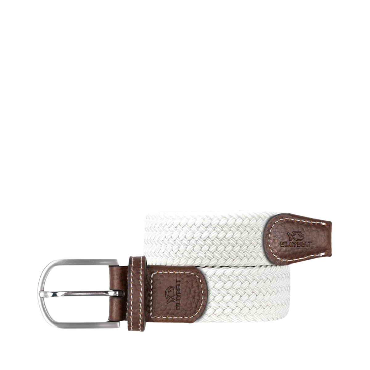 WOVEN ELASTIC BELT - Coco White