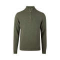 Pullover Knitted Half Zip - Green