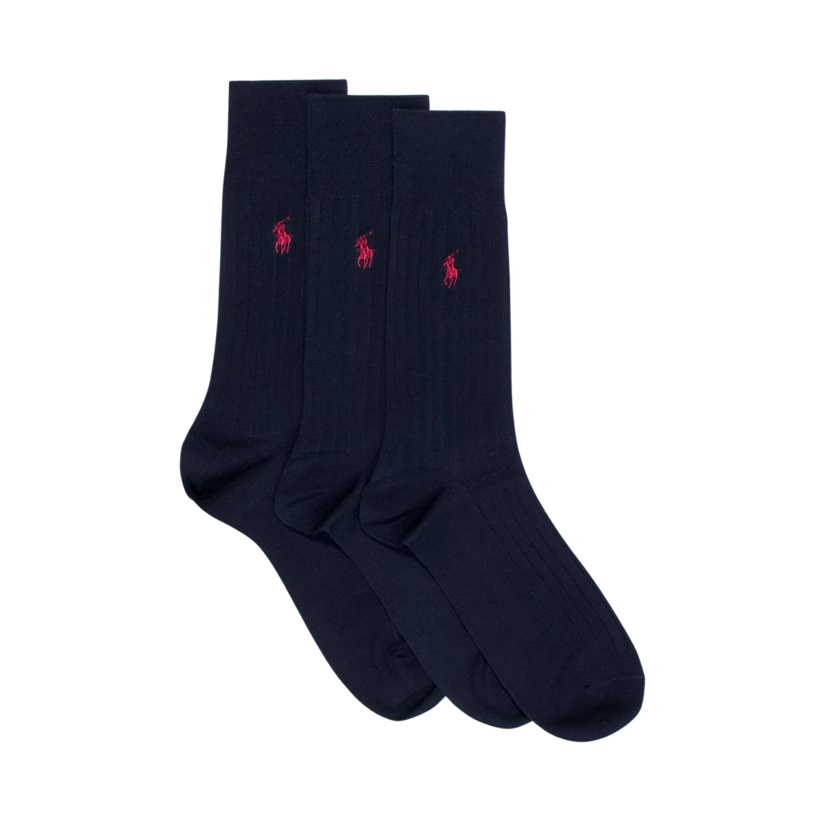 EGYPT RIB-CREW-3 PACK Socks - Navy