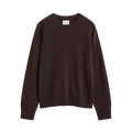 Superfine Lambswool C-Neck - Deep Brown