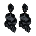 Leaf Earrings Pearl Black - Pearl Black