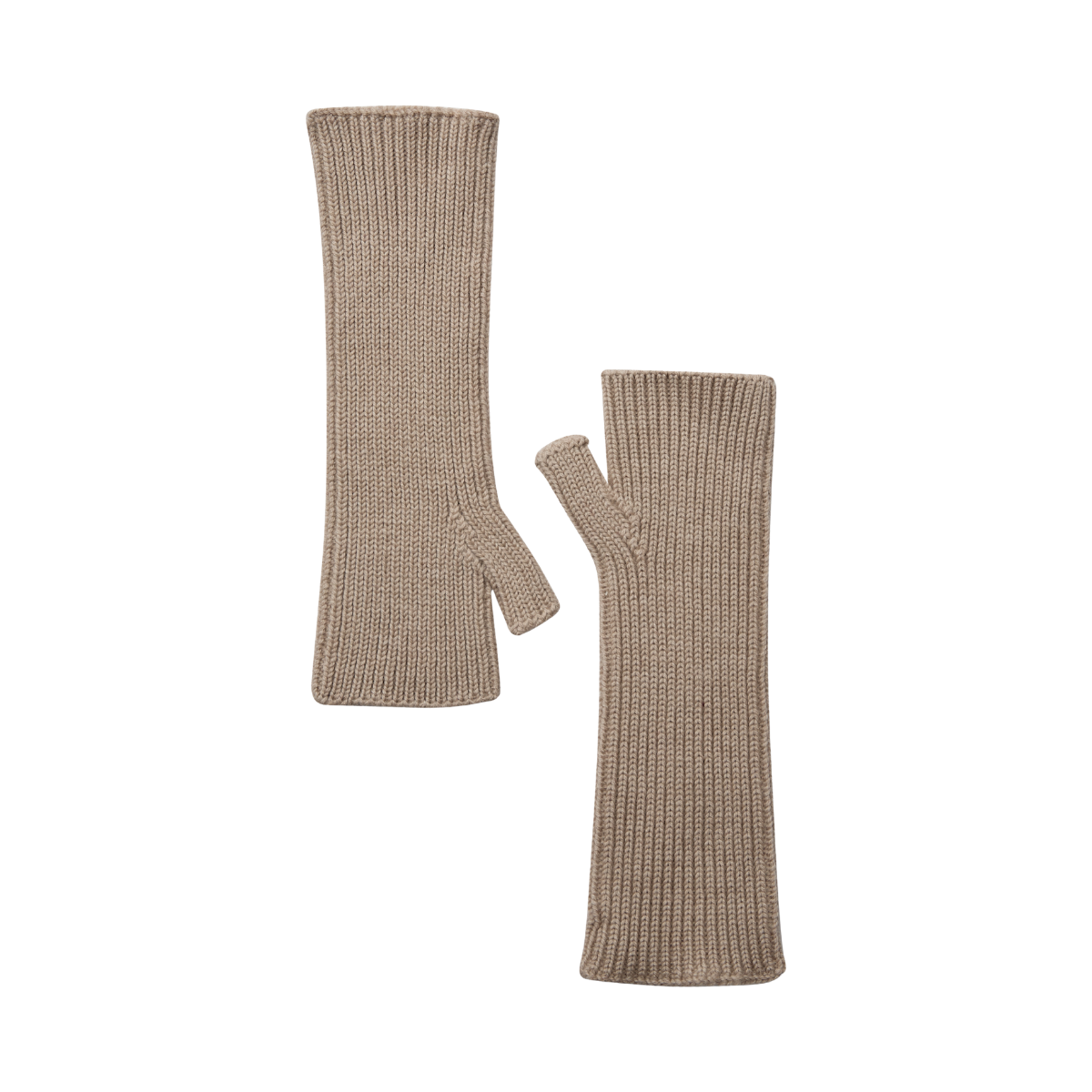 MMTova Wool Rib Mittens - Doeskin