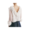 Organza Frilly Top - Vintage White