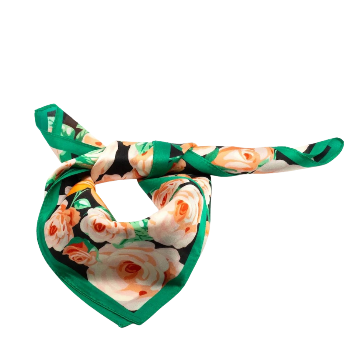 Bercy Silk Scarf 50x50cm - Green
