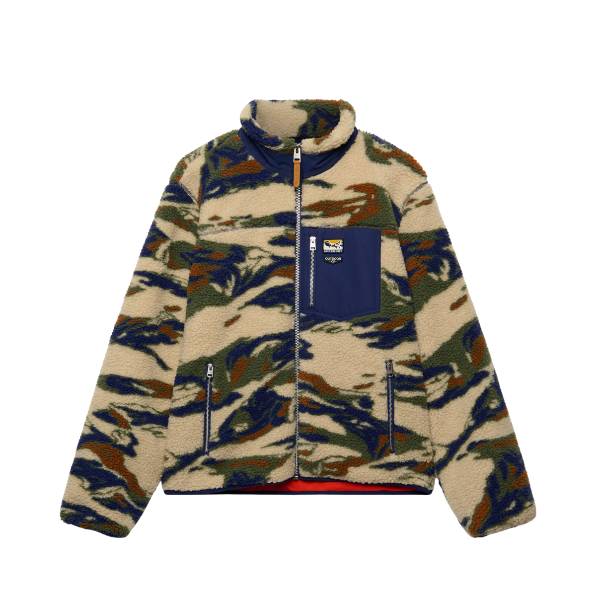 Terrain Fleece Zip Thru - Khaki Terrain
