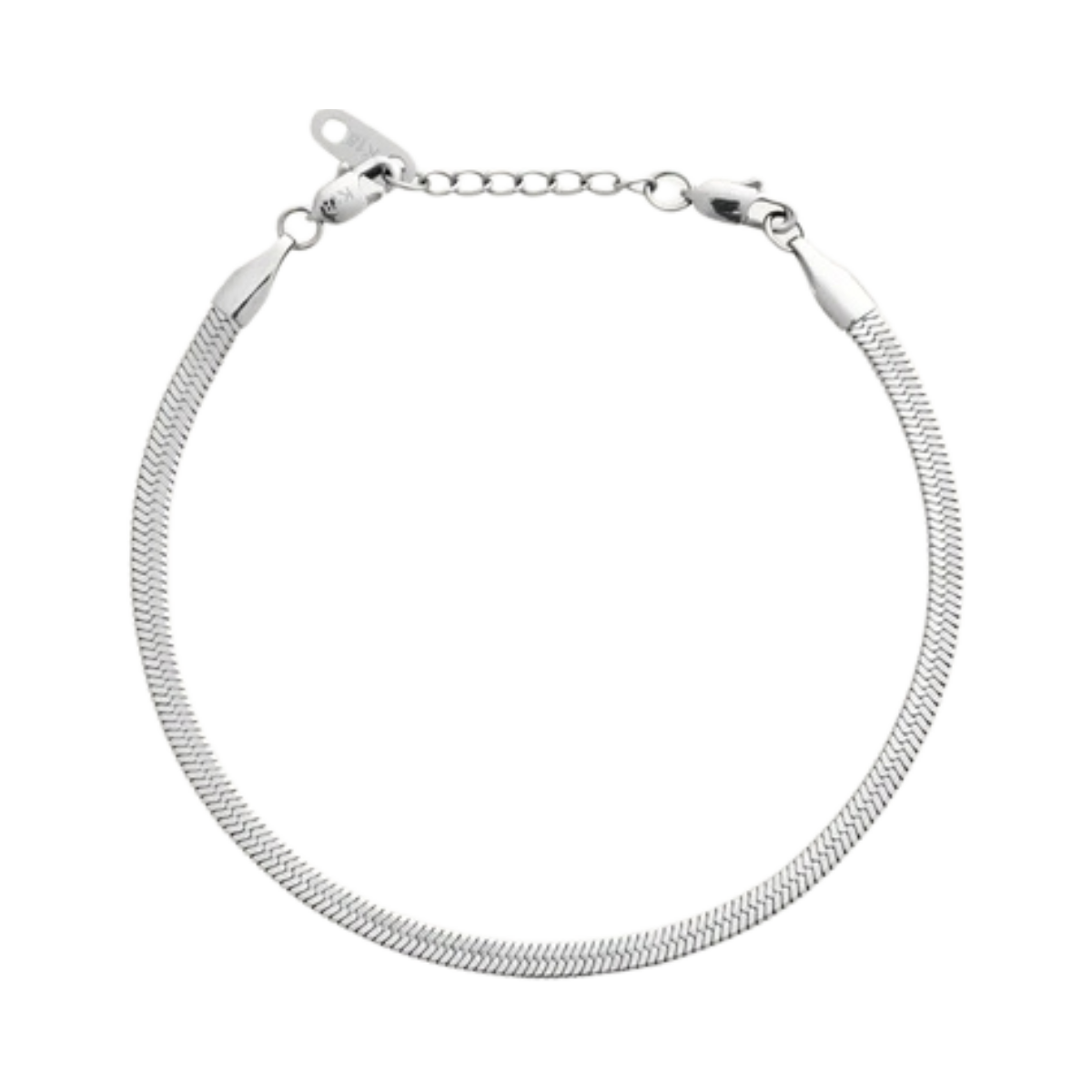 Thin Snake Bracelet Silver Medium - Silver