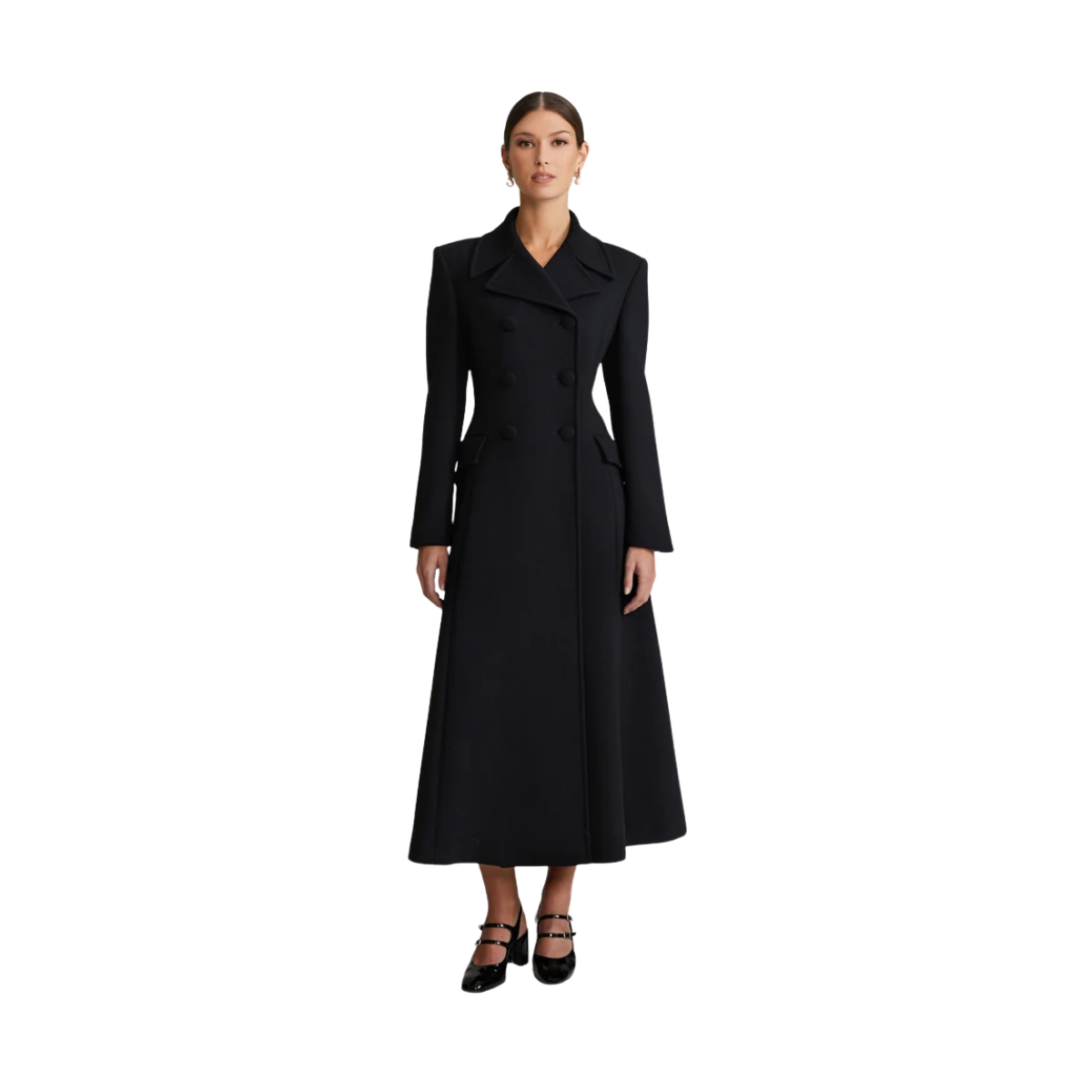 Dezire Wool Coat - BLACK