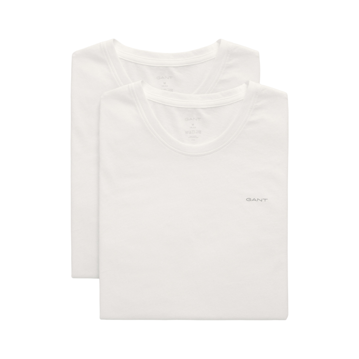 C-Neck T-Shirt 2-Pack - White