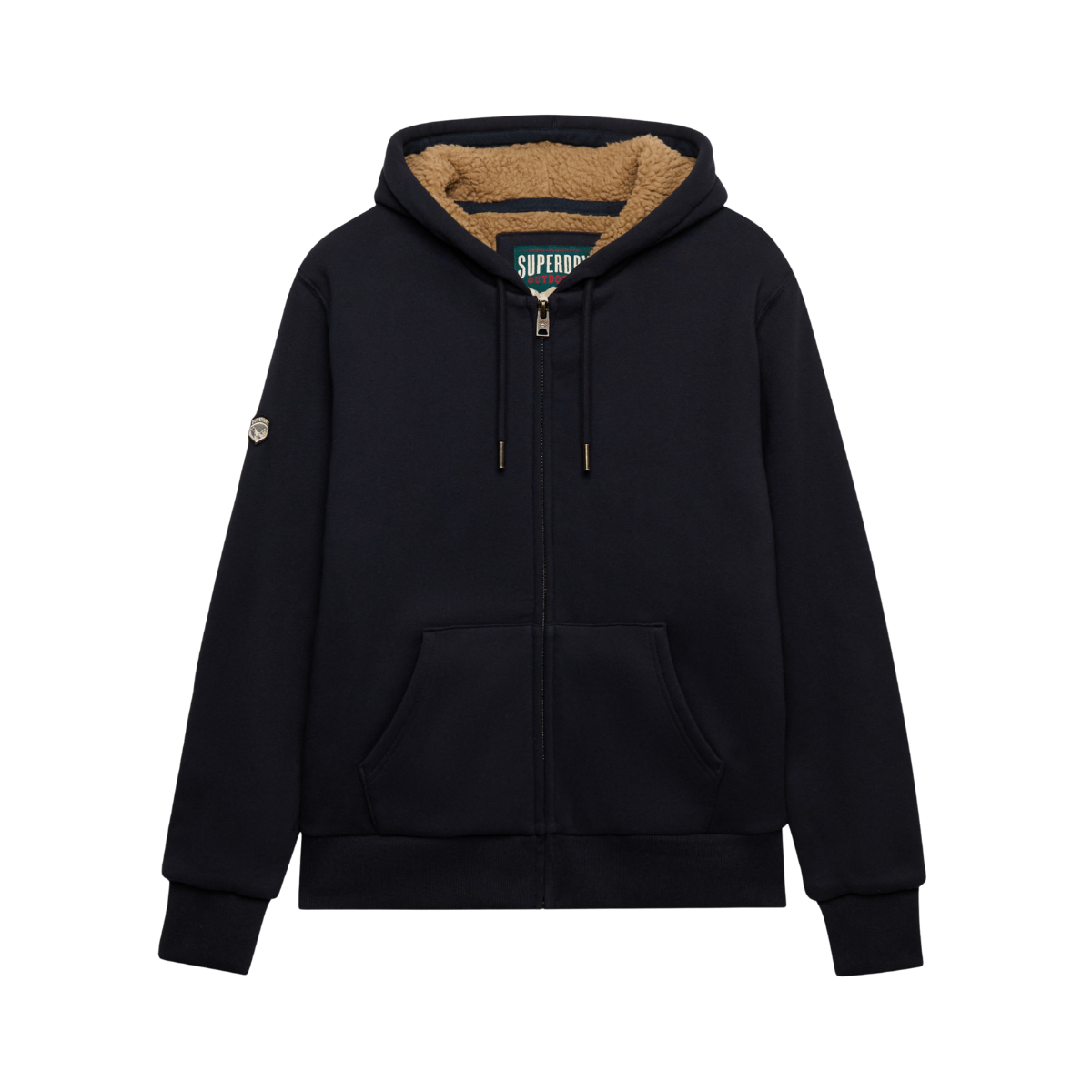 Borg Lined Ziphood - Eclipse Navy