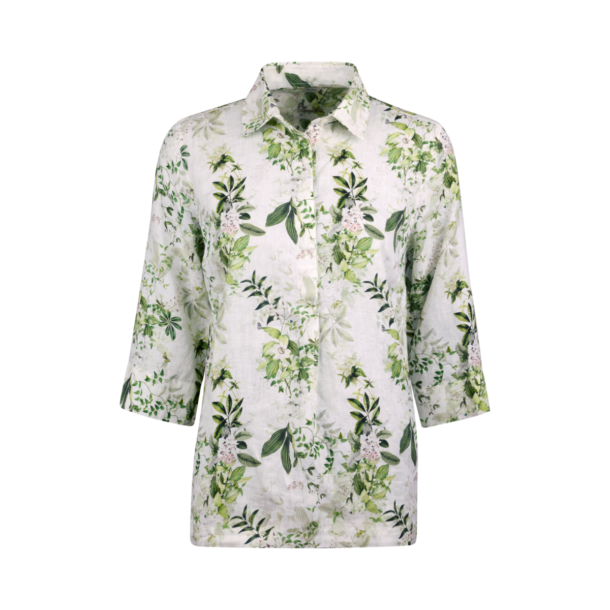 Stella popover shirt - Green pattern