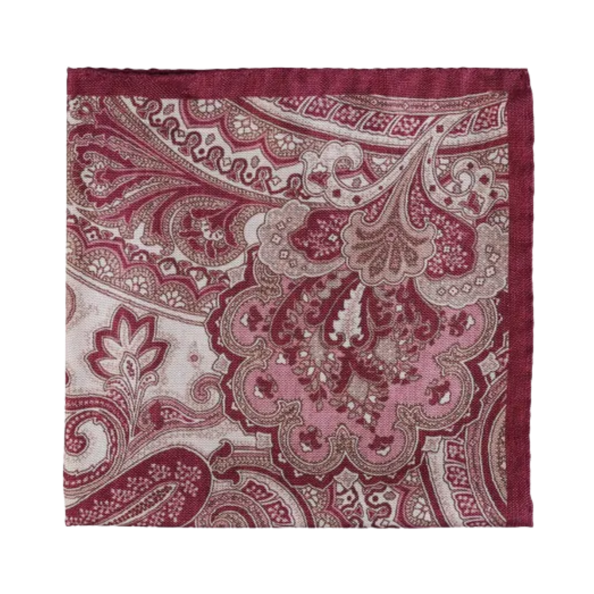 Pocket Square - Wine red melange
