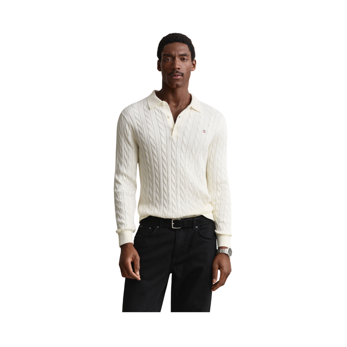 Classic Cable Knit Sweater - Cream