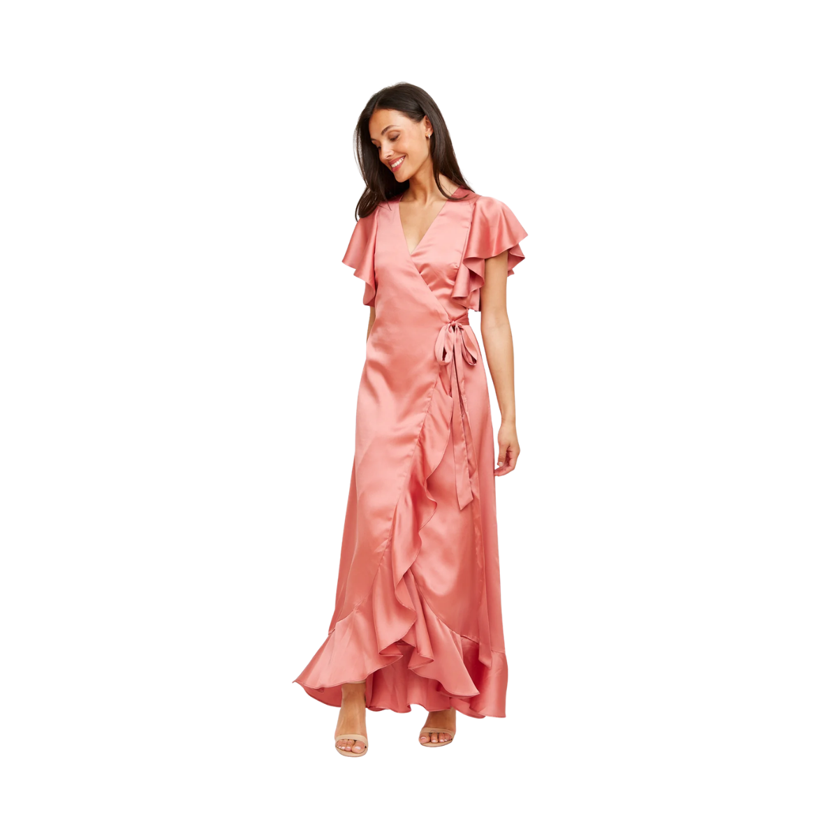 Shauni Dress - Rust Pink