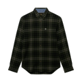 L/S Cotton Lumberjack Shirt - Frontier Check Olive Green