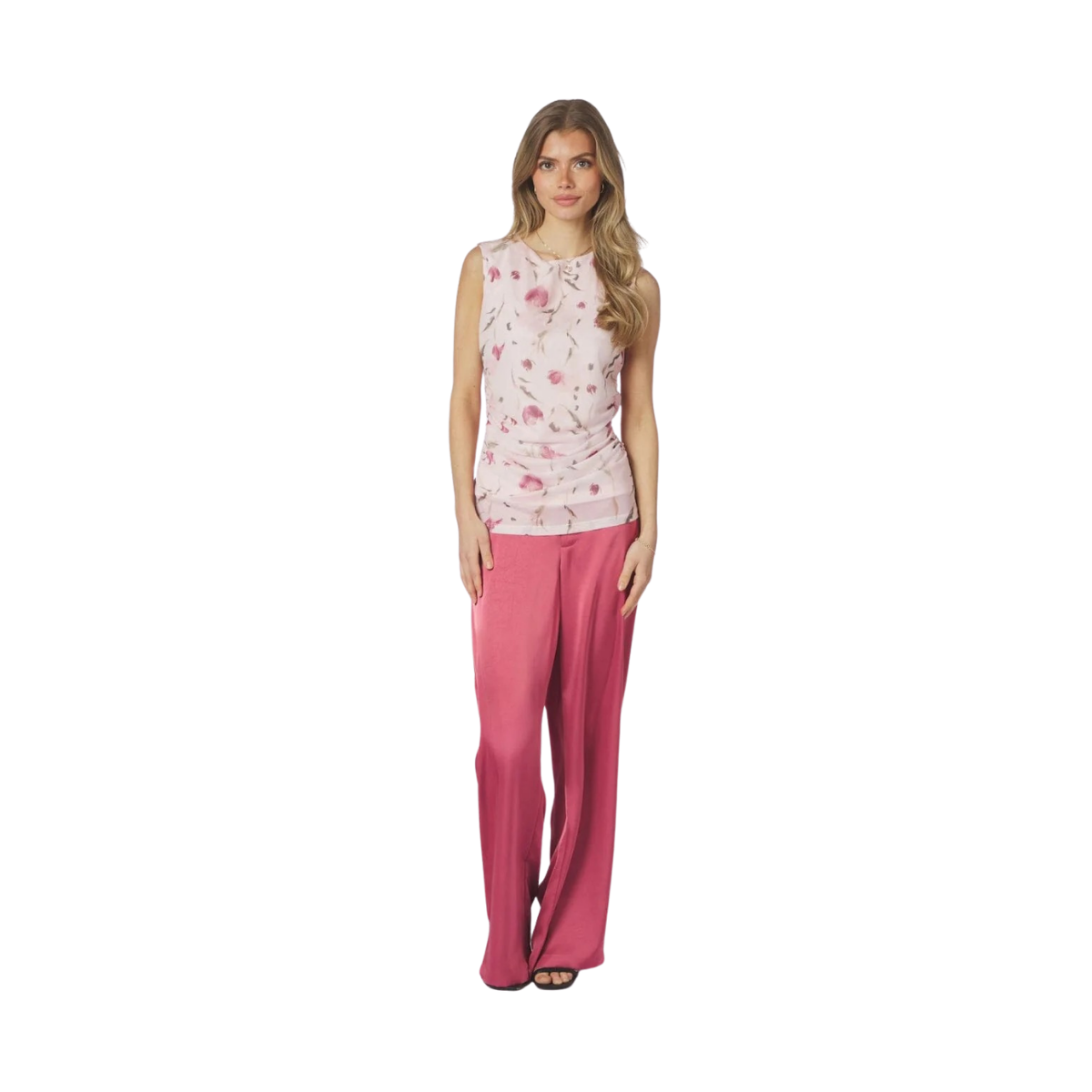 Liblana Artist Mesh Top - Light pink